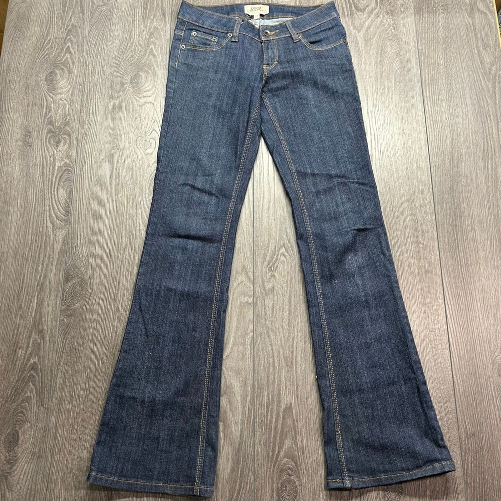 Costa Blanca Womens 28x32 Dark Wash Low Rise Bootcut Jeans Y2K Flare